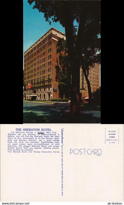 Buffalo THE SHERATON HOTEL Delaware Avenue Buffalo, New York 1960