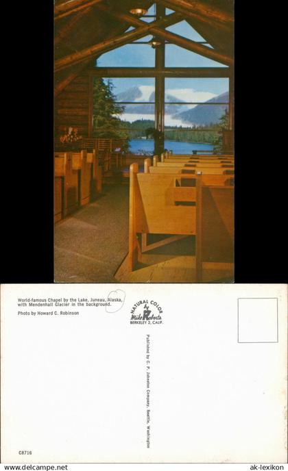 Postcard Juneau World-famous Chapel by the Lake, Juneau, Alaska, 1975