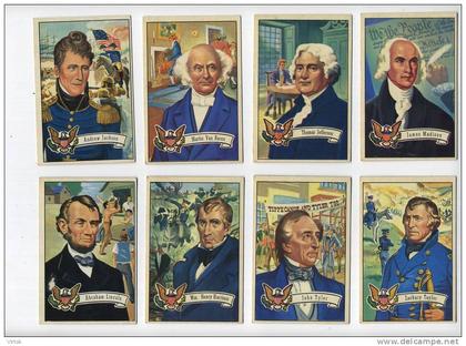 U.S. Presidents :  20 cromo 9.5 x 6.2 Cm  :  ( 4 scans )