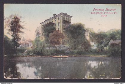 Postcard, United States, Pittsburgh PA, Pittsburg Hospital