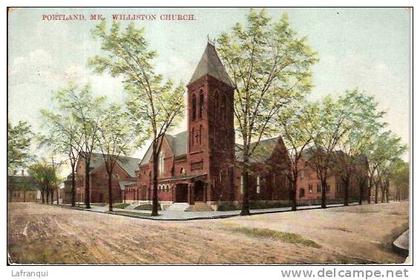 ETATS UNIS - ref no 356- portland - me - williston church  - bon etat