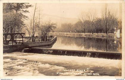 RENO (NV) Truckee River, Wingfield Park - REAL PHOTO