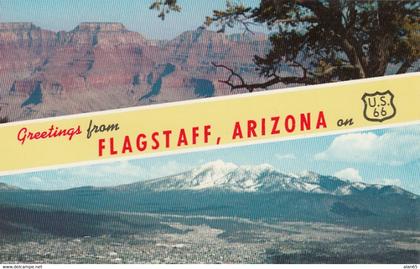 Falgstaff Arizona, Route 66, c1950s Vintage Postcard