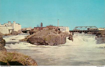 United States WA Spokane upper spokane river falls