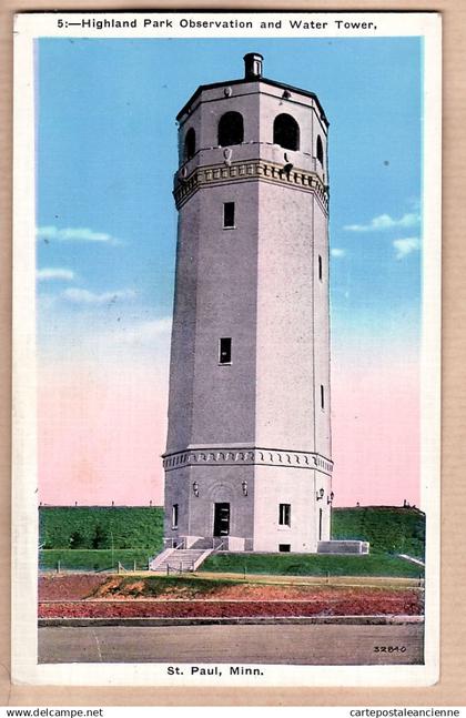 01666 / ST PAUL saint MN-Minnesota Highlandpark Observation and Water Tower 1910s