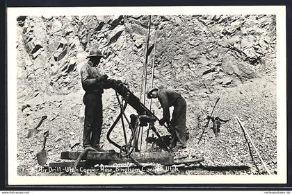 AK Bingham-Canyon, UT, Utah Copper Mine, Air Drill