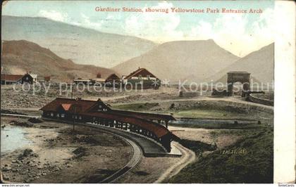 11690814 Yellowstone National Park Gardiner Station Yellowstone Park Entrance Ar