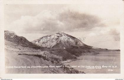 WYOMING - Cedar Mountain and Shoshone Lake, Cody - Real Photo Postcard