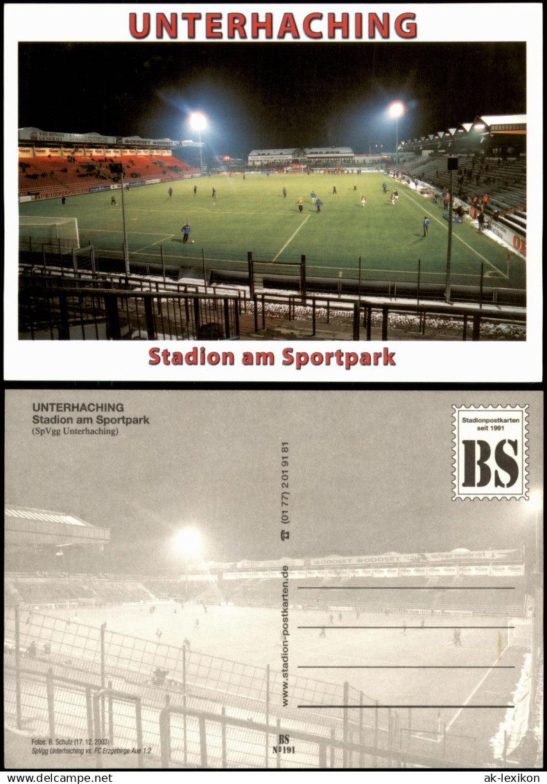 Unterhaching (LK München) Stadion am Sportpark, Flutlichtspiel gegen Aue 2003