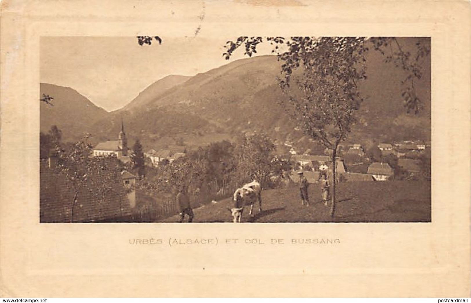 Urbès (Alsace) et col de Bussang - Carte Postale Artistique - Collection Paul EHKIRCH & Cie - St-AMARIN