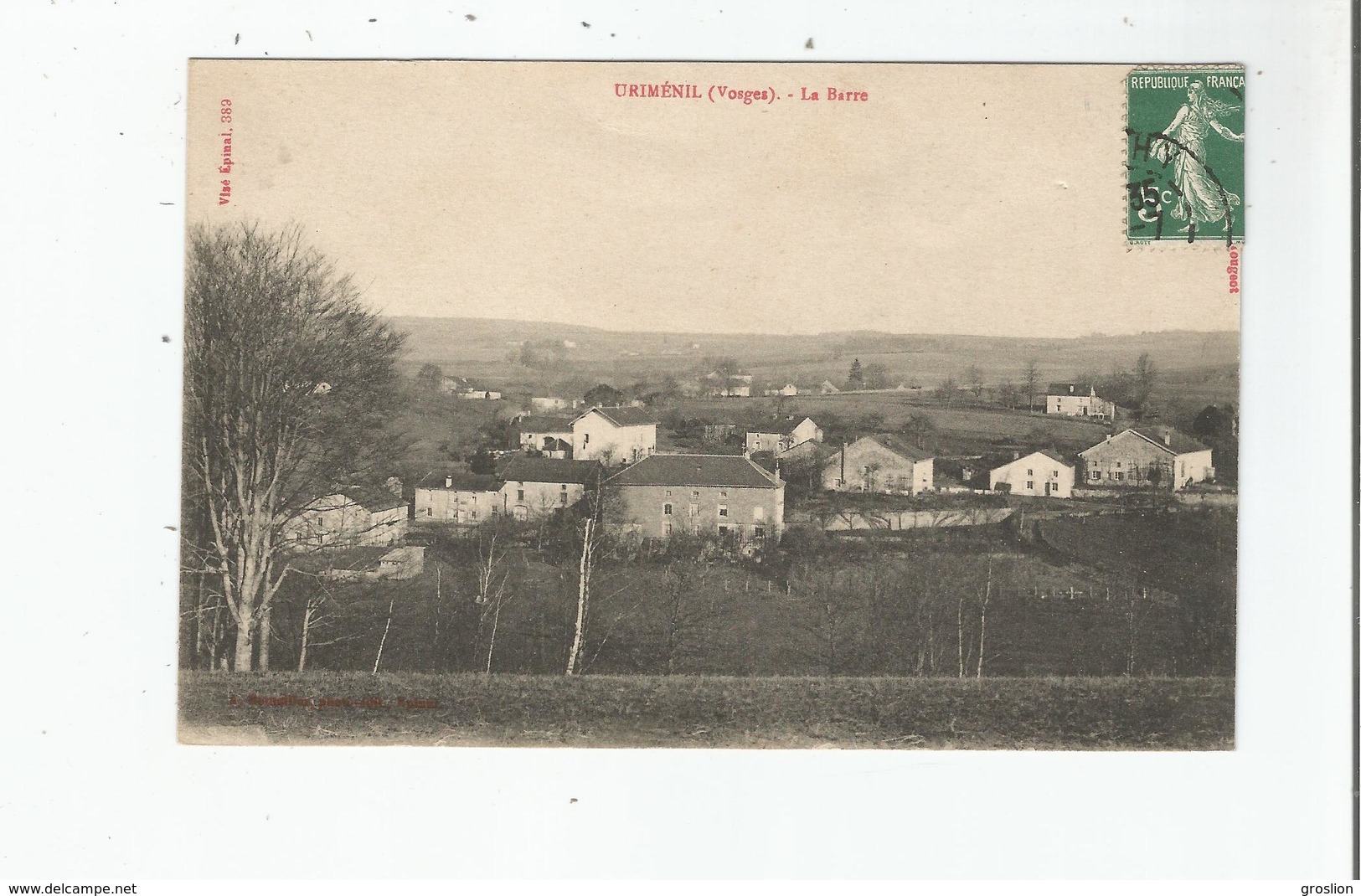 URIMENIL (VOSGES) LA BARRE 1918