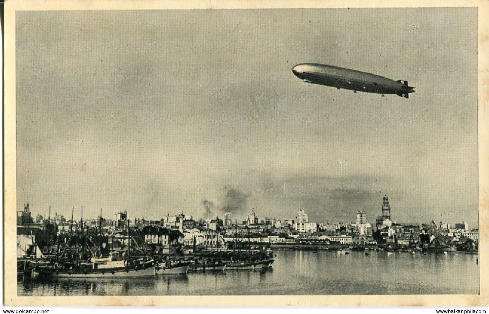 Uruguay Zeppelin over Montevideo