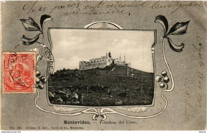 PC CPA URUGUAY, MONTEVIDEO, FORTALEZA DEL CERRO, Vintage Postcard (b20549)