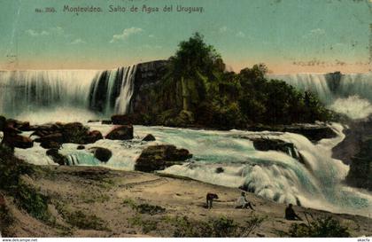 PC URUGUAY, MONTEVIDEO, SALTO DE AGUA DEL URUGUAY, Vintage Postcard (B40349)