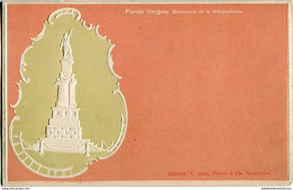 Uruguay Independence Monument Embossed ed Galli Franco