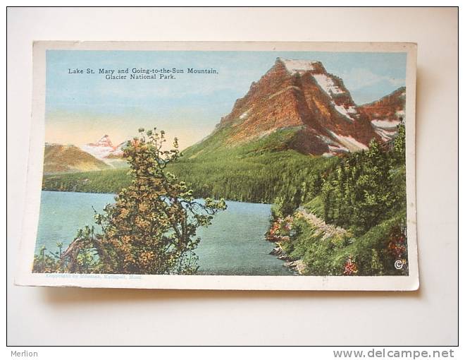 US -MT - Lake St.Mary - Glacier National Park - Montana ca  1910-20's - VF  -  D64617