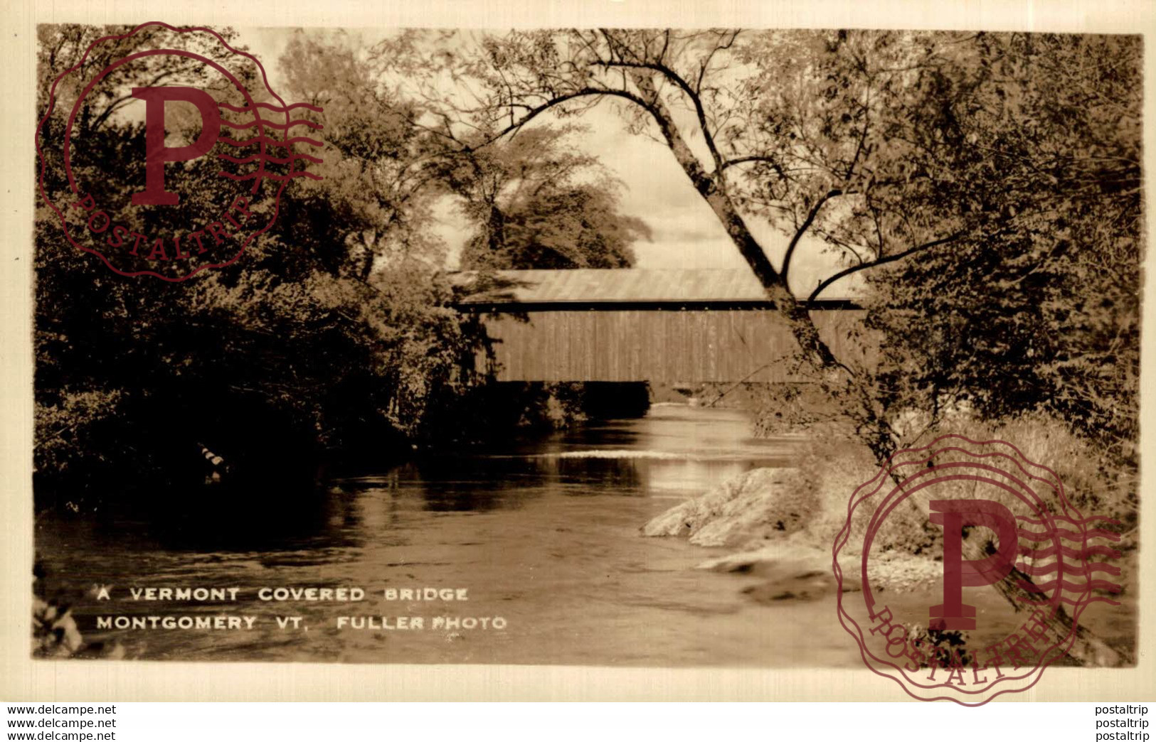 USA // EE. UU. A VERMONT COVERED BRIDGE MONTGOMERY VT FULLER PHOTO