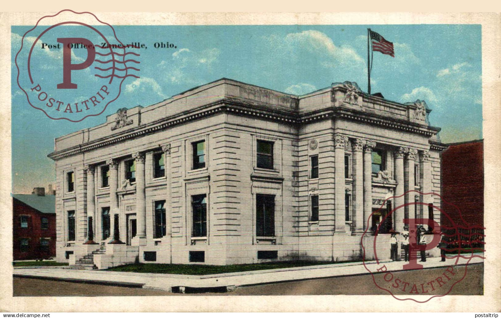 USA. ZANESVILLE, OHIO. POST OFFICE, OFICINA DE CORREOS.