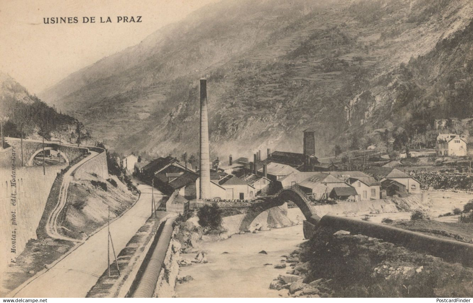 Usines De La Praz Savoie France Factories Industry Rare Old Postcard