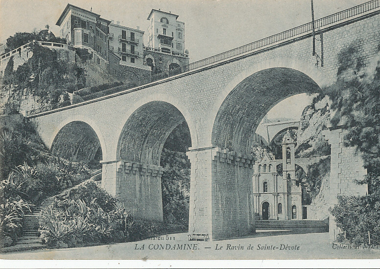 V 987 /CPA  MONACO    LA CONDAMINE  LE RAVIN DE SAINTE DEVOTE