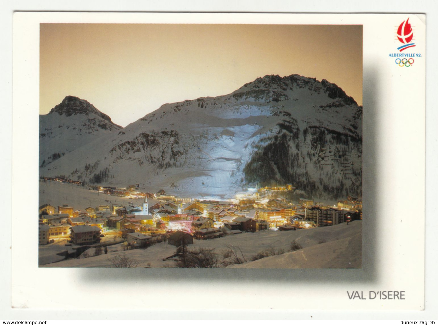 Val d'Isere old postcard posted 1992 PT180221*