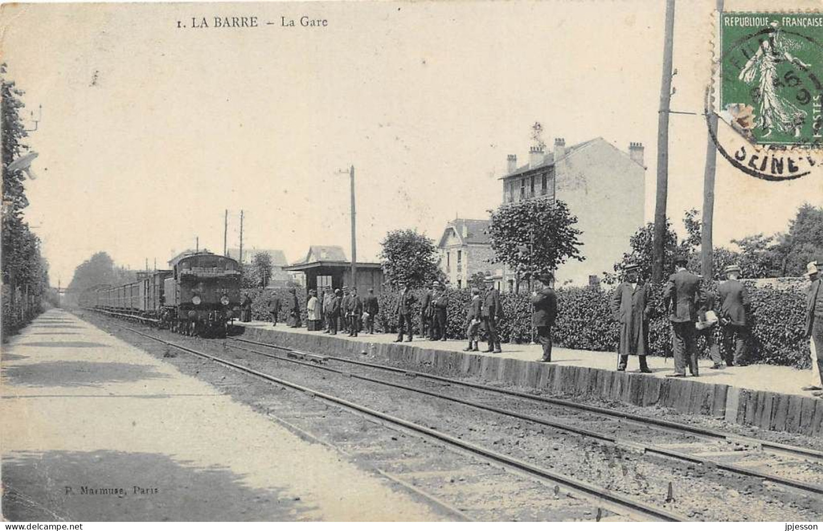 VAL D'OISE  95 DEUIL LA BARRE - LA BARRE - LA GARE, TRAIN