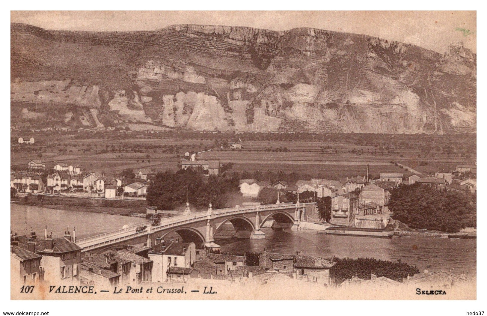 Valence - Le pont et Crussol