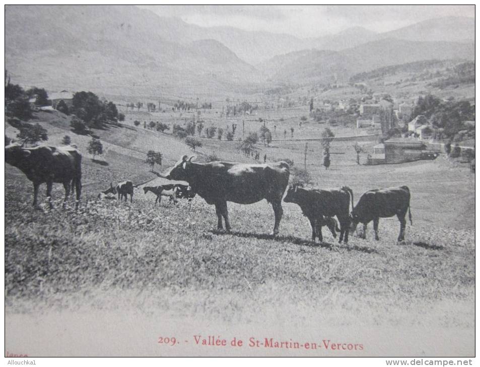 vallée de Saint-Martin-en-Vercors ( Drôme) Rhône Alpes—>1907 CPA N°209 collections Peyrouse Valence>St Barnabé Marseille