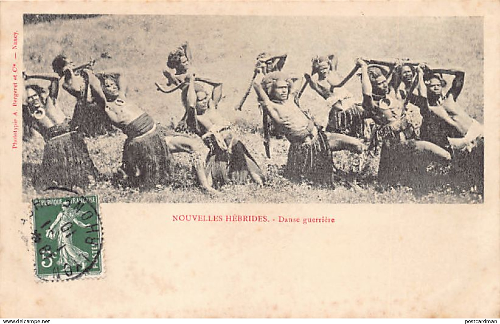 Vanuatu - Danse guerrières - Ed. A. Bergeret