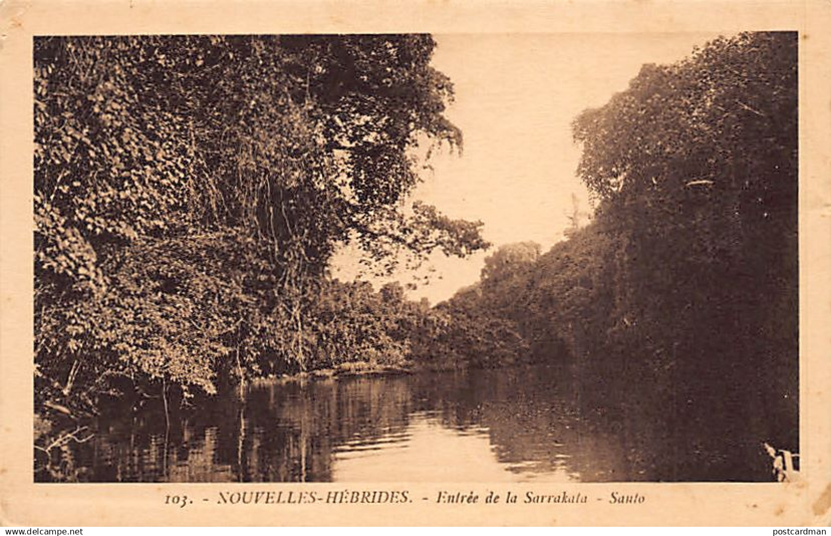 Vanuatu - New Hebrides - ESPIRITU SANTO - Mouth of the Sarakata river - Publ. E. B. 103