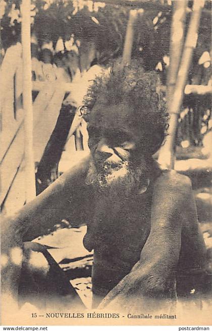 Vanuatu - New Hebrides - Meditating cannibal - Publ. UNIS 15