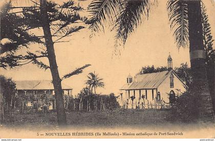 Vanuatu - New Hebrides - PORT SANDWICH - The catholic mission - Publ. UNIS 5