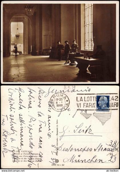 Postcard Vatikanstadt Rom Vaticano Palazzi Schweizergarde 1939