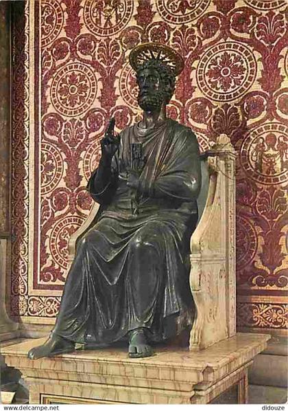 Vatican - La Basilique Saint Pierre - Statue de Saint Pierre - Art - Sculpture - CPM - Voir Scans Recto-Verso