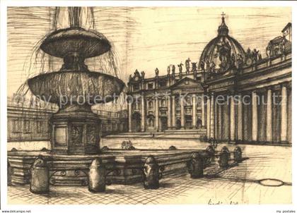 71983485 Vatican Citta del Vaticano Fontana di Piazza S Pietro Vatican