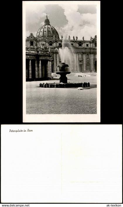 Postcard Vatikanstadt Rom Petersplatz / Piazza San Pietro 1960