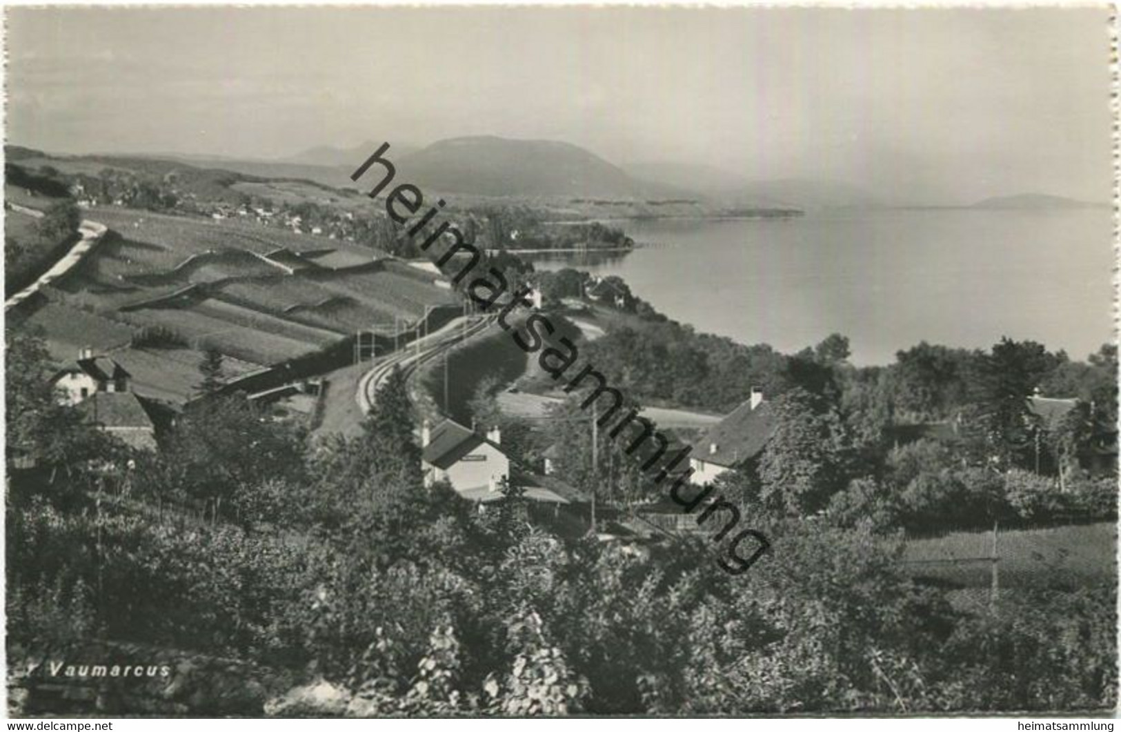 Vaumarcus - Bahnhof - Foto-AK - Verlag A. Deriaz Baulmes