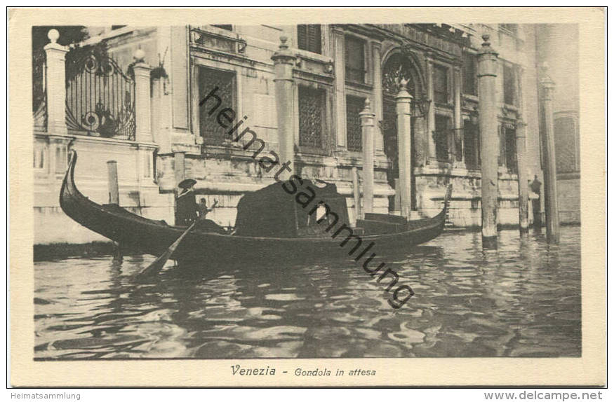 Venezia - Gondola in attesa - Ediz. Martin e Michieli Venezia