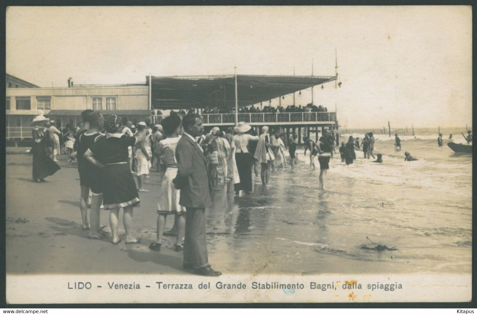 VENEZIA LIDO vintage postcard Venice Italy