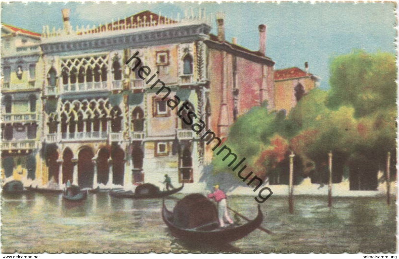 Venezia - Palazzo Ca d Oro - Verlag A. Srocchi Milano Venezia - Künstlerkarte