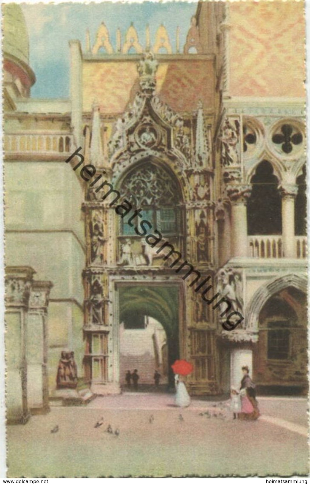 Venezia - Porta della Carta - Verlag A. Srocchi Milano Venezia - Künstlerkarte