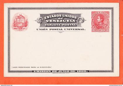 19899 / ⭐ ♥️ Rare ( Mint ) Estados Unidos VENEZUELA Emision Junio 1899 Tarjeta Postal Entier Postal American Bank Note