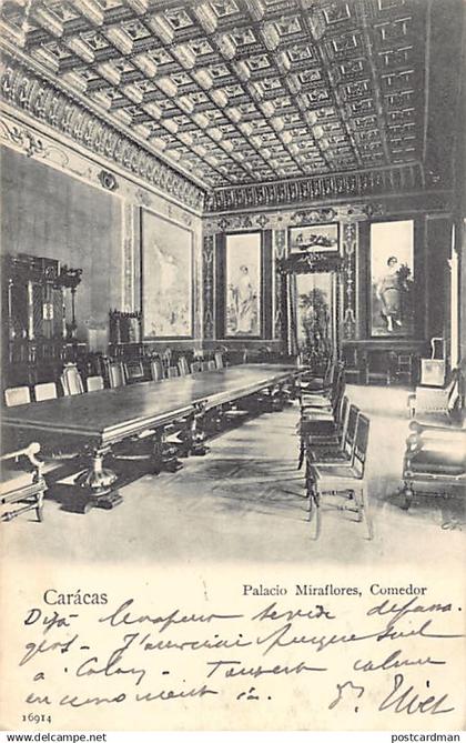 Venezuela - CARACAS - Palacio Miraflores, Comedor - Ed. desconocido