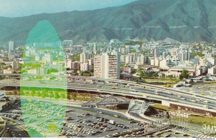 Venezuela Caracas - Puentes Gemelos de El Recreo Old Postcard