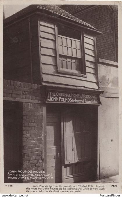 John Pounds Portsmouth Cobbler School House Old Postcard