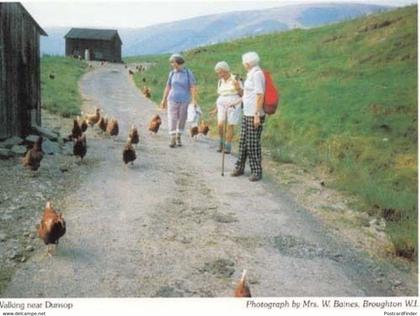 Dunsop Walking Hiking Rare Lancashire Village Postcard