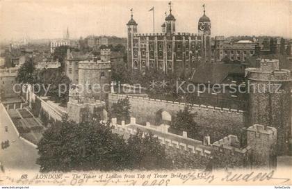 43004849 London Tower of London from top of Tower Bridge