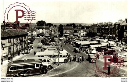 RPPC   REAL PHOTO   MARKET DAY THIRSK   Marché - Mercado - Market - Mercati - Mercadillo