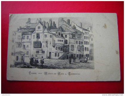 CPA -ECOSSE-MAISON DE KNOX A EDIMBOURG-D´APRES GRAVURE ??-NON VOYAGEE CARTE PRECURSEUR