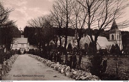 pantasaph n flintshire , wales * avenue , monastery * pays de galles uk